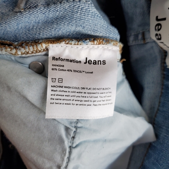 Reformation High & Skinny Barbados size 30 NWT - Picture 7 of 7